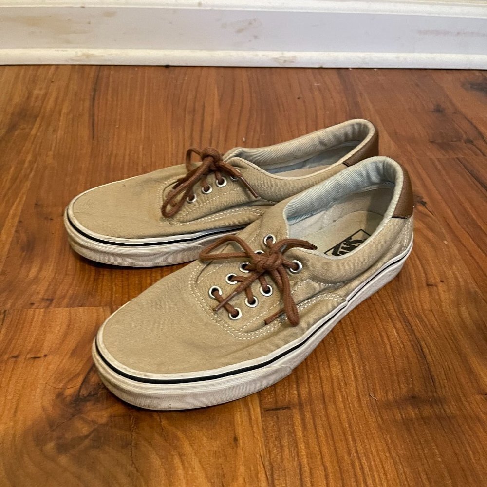 Men's Vans Tan and Brown Sneakers Size 9